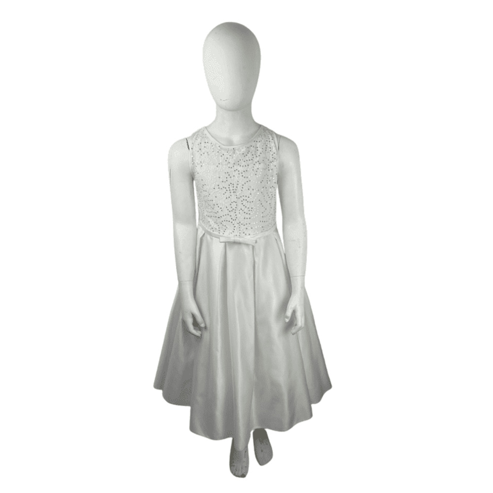 David's Bridal girls white dress size 10